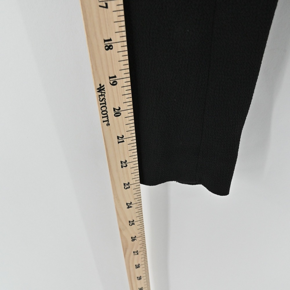 Aritzia Womens Black Moto Jacket Size 2 Wilfred Ribbed Sleeve Zip Up Rocker Punk - Picture 6 of 13